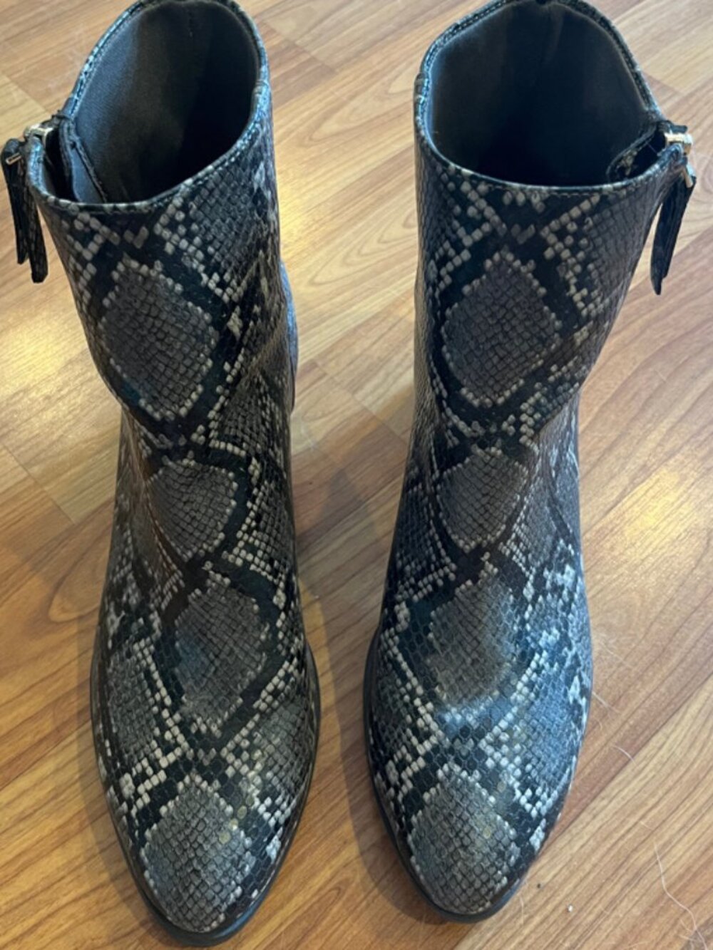 Snake Skin Ankle Boots
